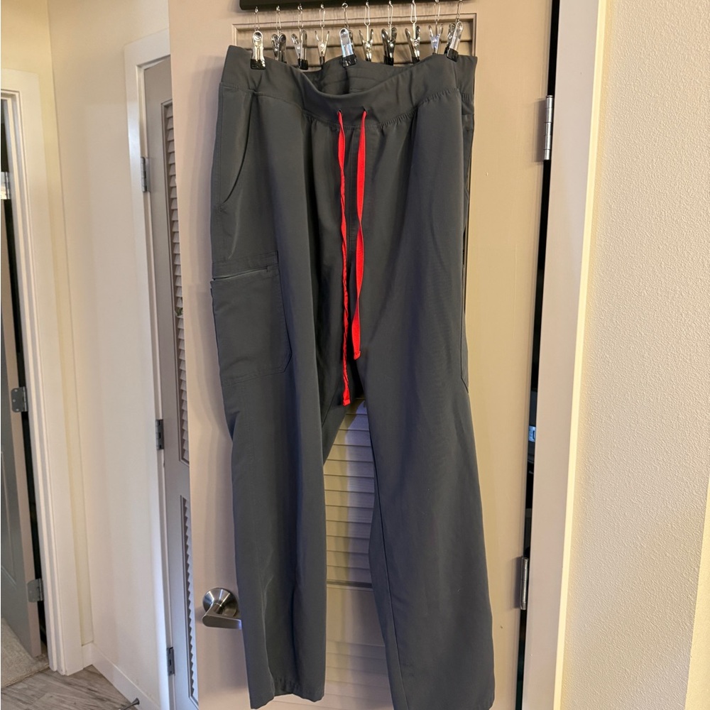 Figs charcoal High Waisted Yola Skinny Scrub Pants
